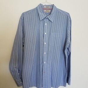 Faconnable Long Sleeve Striped Shirt